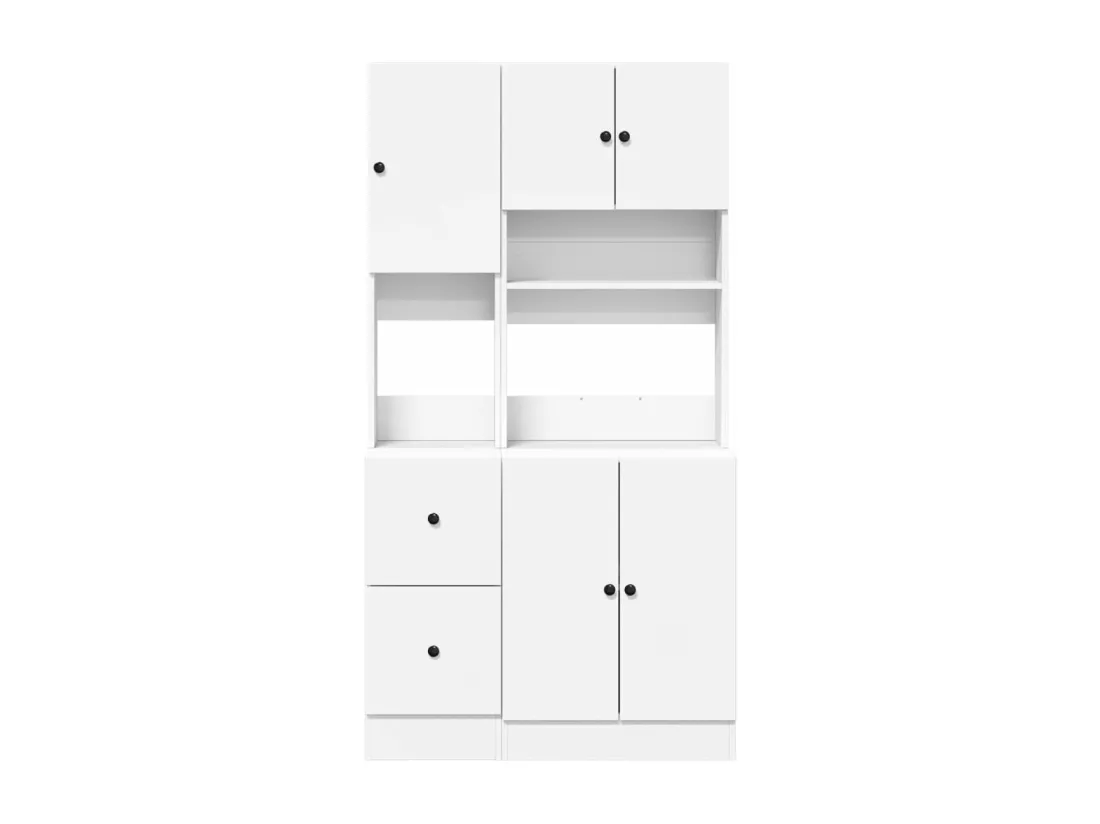 Armoire de cuisine blanc 95x50x180 cm bois d'ingénierie