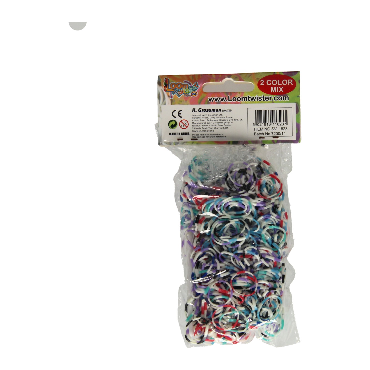 Loombands Color Mix Gestreept Set, 600st.