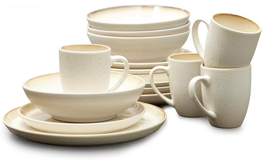 Speise-Service 16-teilig, Weiss<br>Geschirrset