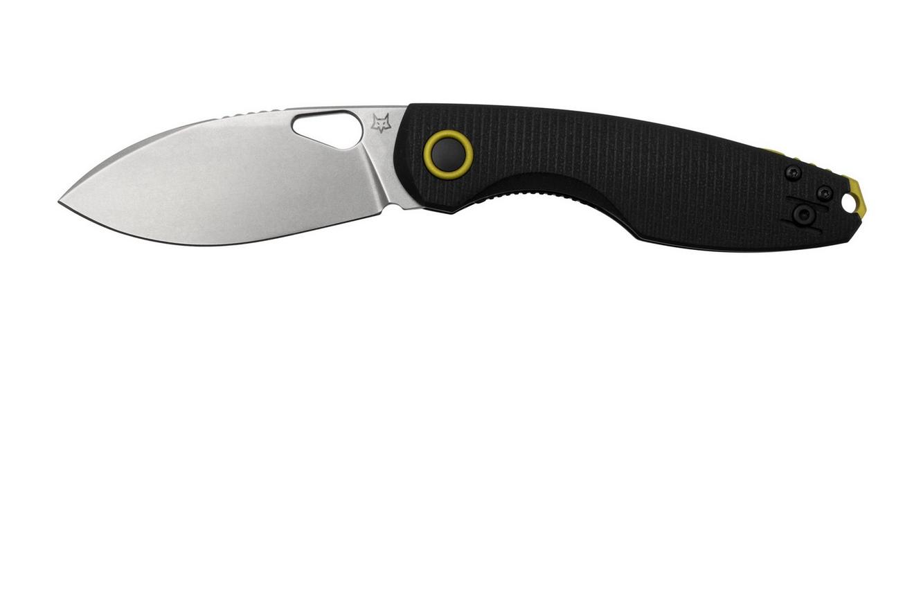 Fox Chilin FX-530-G10B Stonewashed N690, Black G10 zakmes, Jesper Voxnaes design