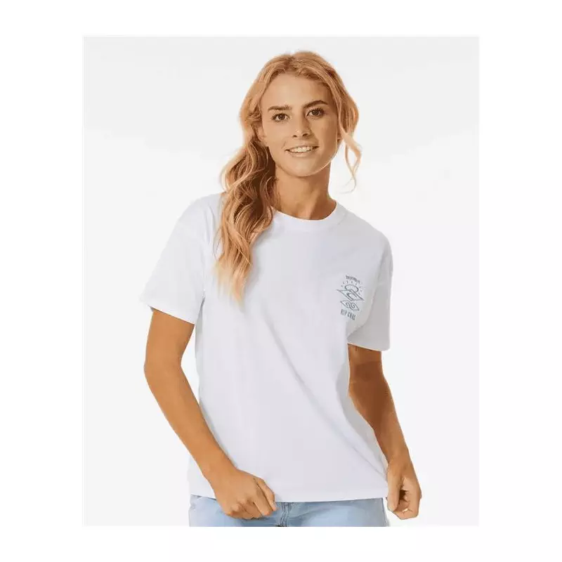 Teeshirt femme RIPCURL Icons Of Surf Relaxed Tee White