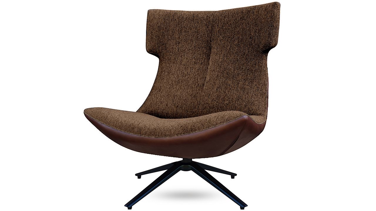 Draaifauteuil Lowie B83 x D83 x H96 cm