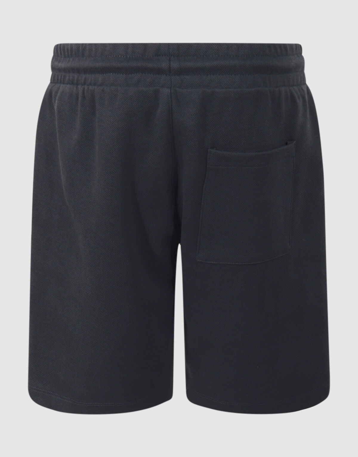 Pique Label Short Donkergrijs