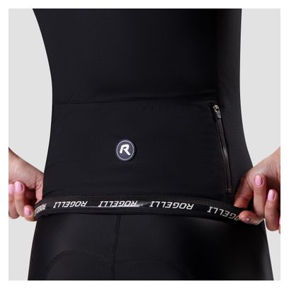 Maillot Manches Courtes Vélo Rogelli Core Block Noir/Bordeaux/Rose Femme