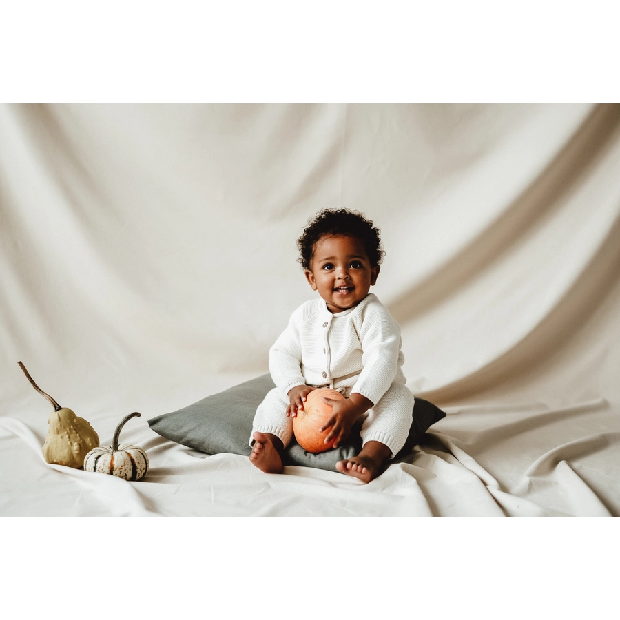 kindsgard Strickoverall strikka Grobstrick creme