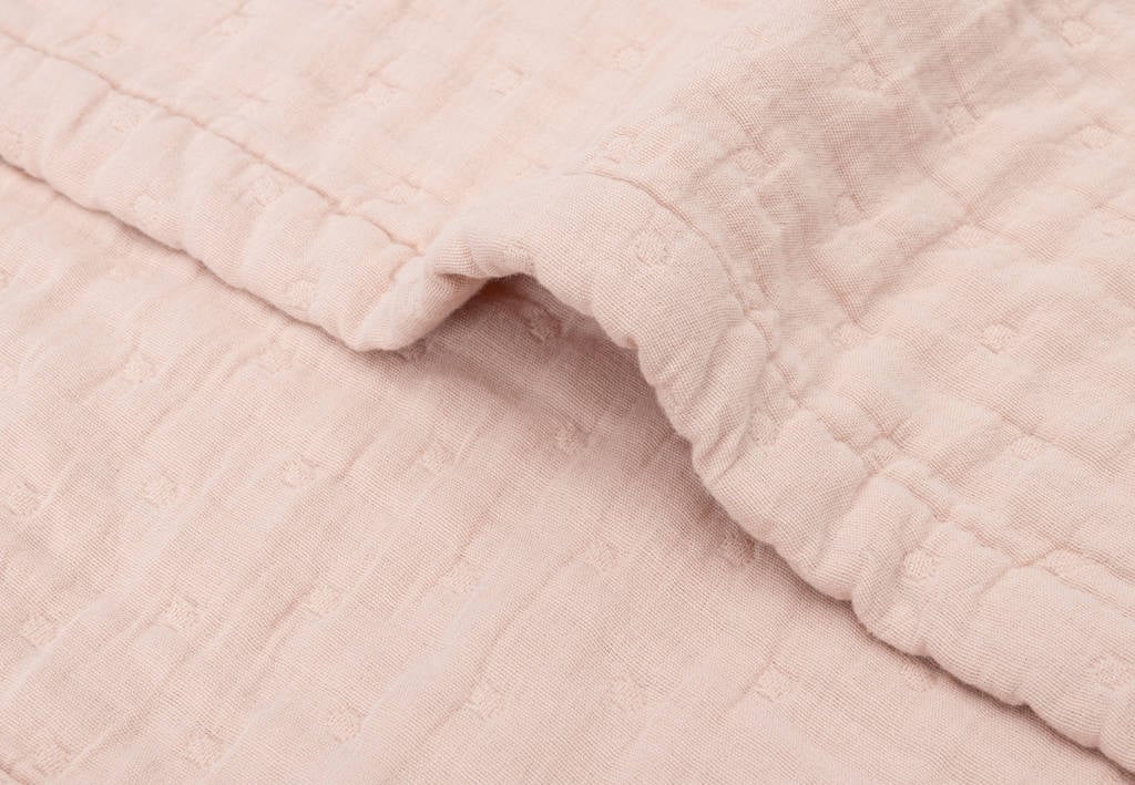 hydrofiele wiegdeken Jacquard Wild Rose