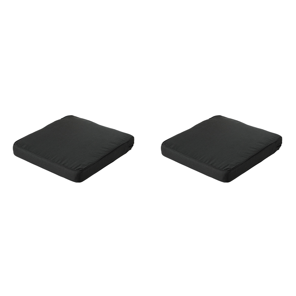 Madison Rib black Zitkussen - Set van 2