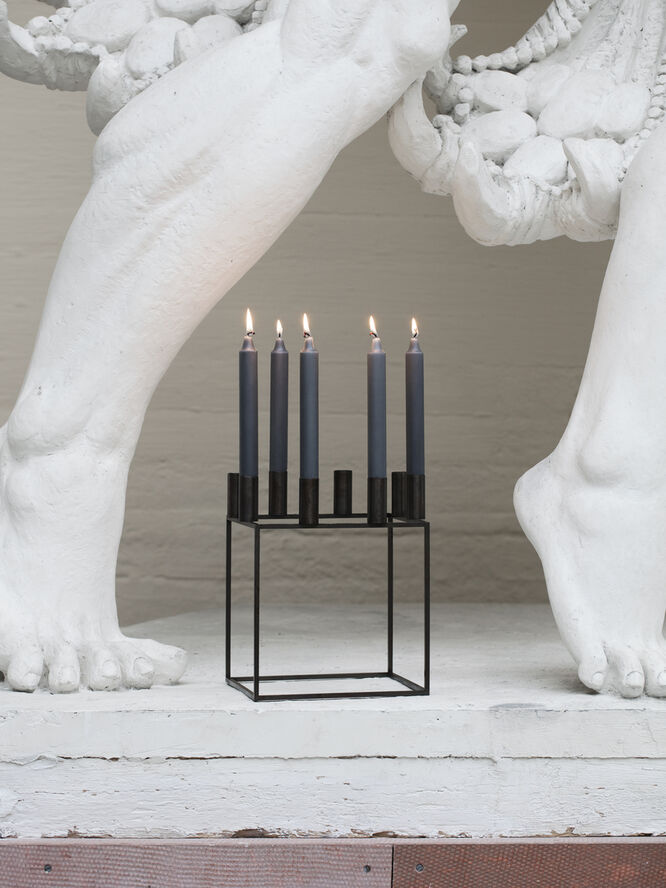 Audo Copenhagen Kubus 8, Candle Holder, Black Sort