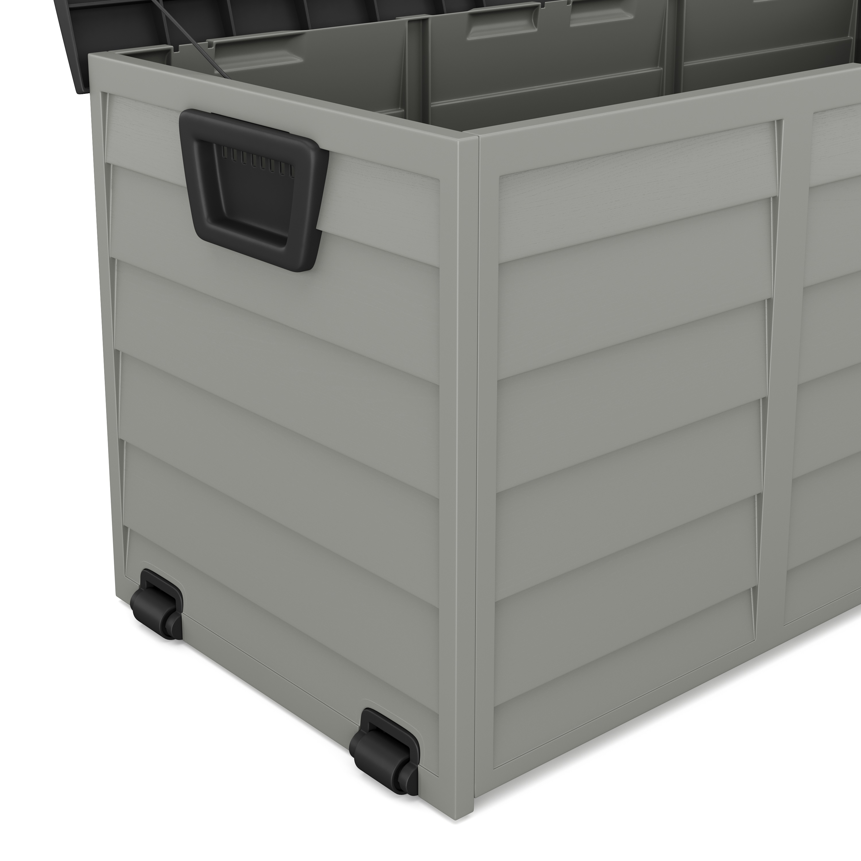 Kissenbox Gartenbox schwarz/grau