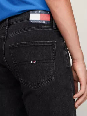 Calça jeans desbotada regular afunilada estilo pai