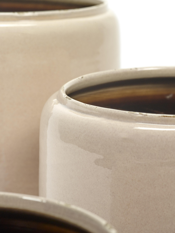 Serax Glazed shades by Serax Costa bloempot large Ø26 Grey