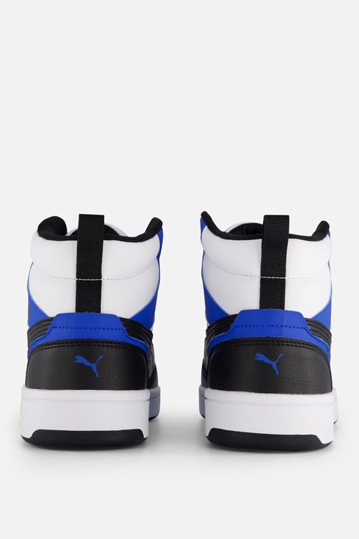 Puma Rebound v6 Sneakers wit Imitatieleer
