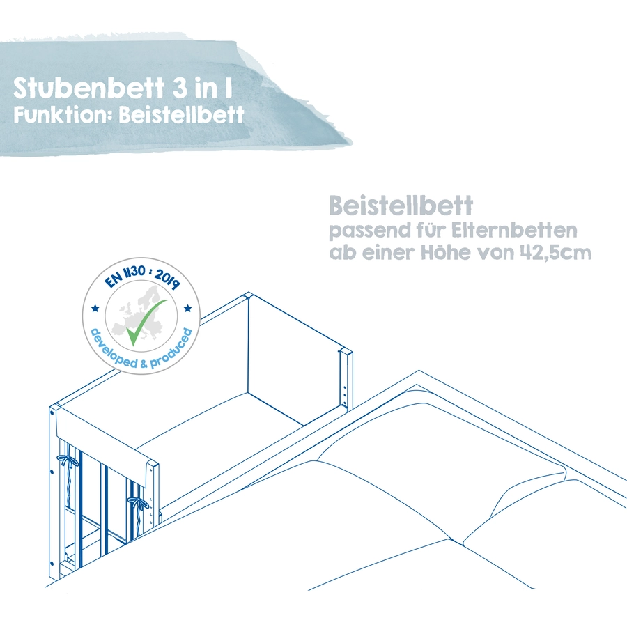 roba Stubenbett Little Stars 3 in 1 weiß
