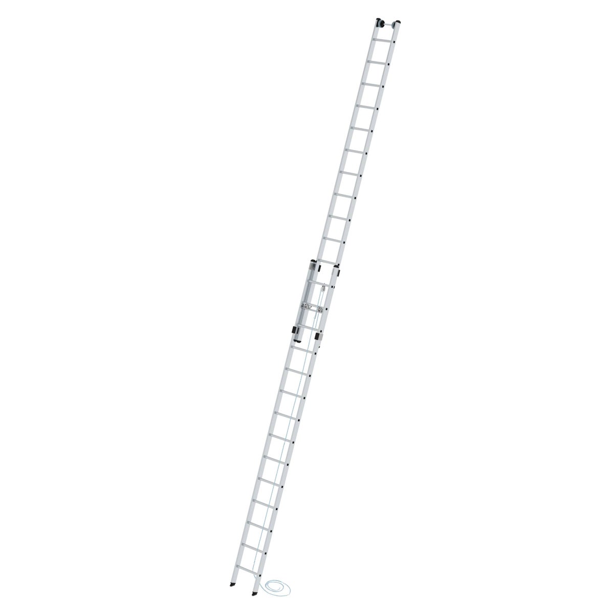 PROREGAL 2-delige touwladder zonder dwarsbalk 2 x 14 sporten