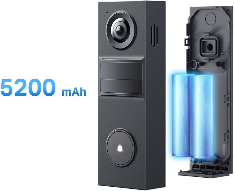 TP-Link - Tapo D205 - Intercom - Zwart - Draadloos - 3MP