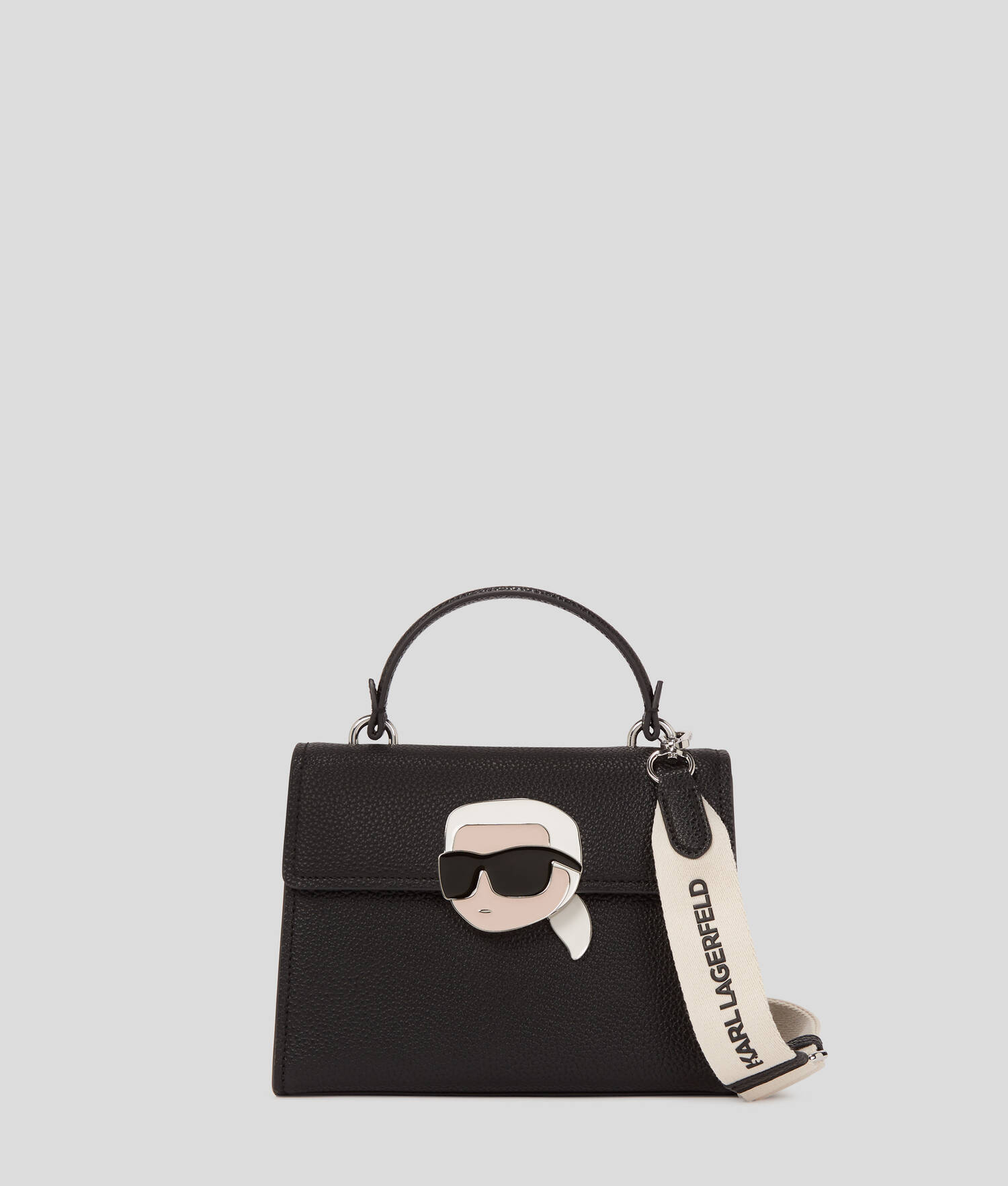SAC BANDOULIÈRE GRAINÉ IKON - Noir