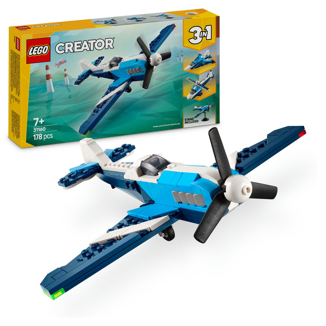 LEGO creator 3-in-1 luchtvaart racevliegtuig speelset