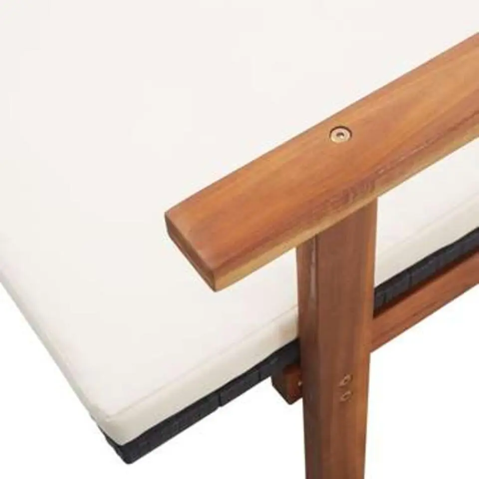 vidaXL - Zonnebed - Zwart - Poly rattan