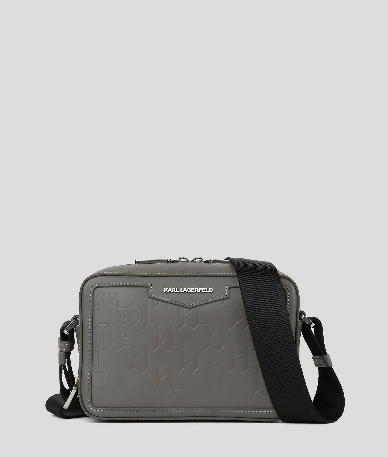 SAC CAMÉRA K/LOOM EN CUIR - Gris