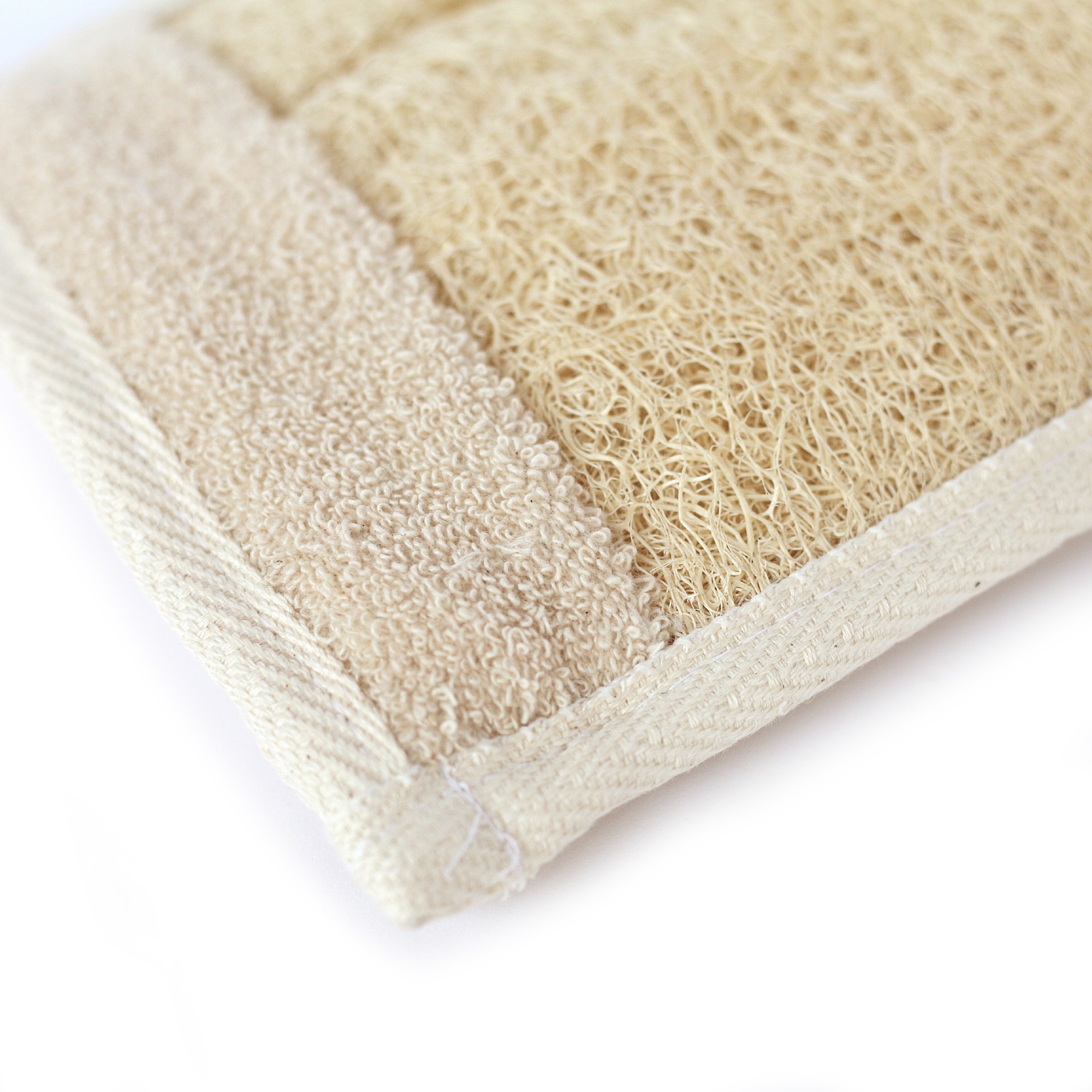 Luffa-Handschuh, natur, T 24 cm, B 16 cm von fischer's lagerhaus