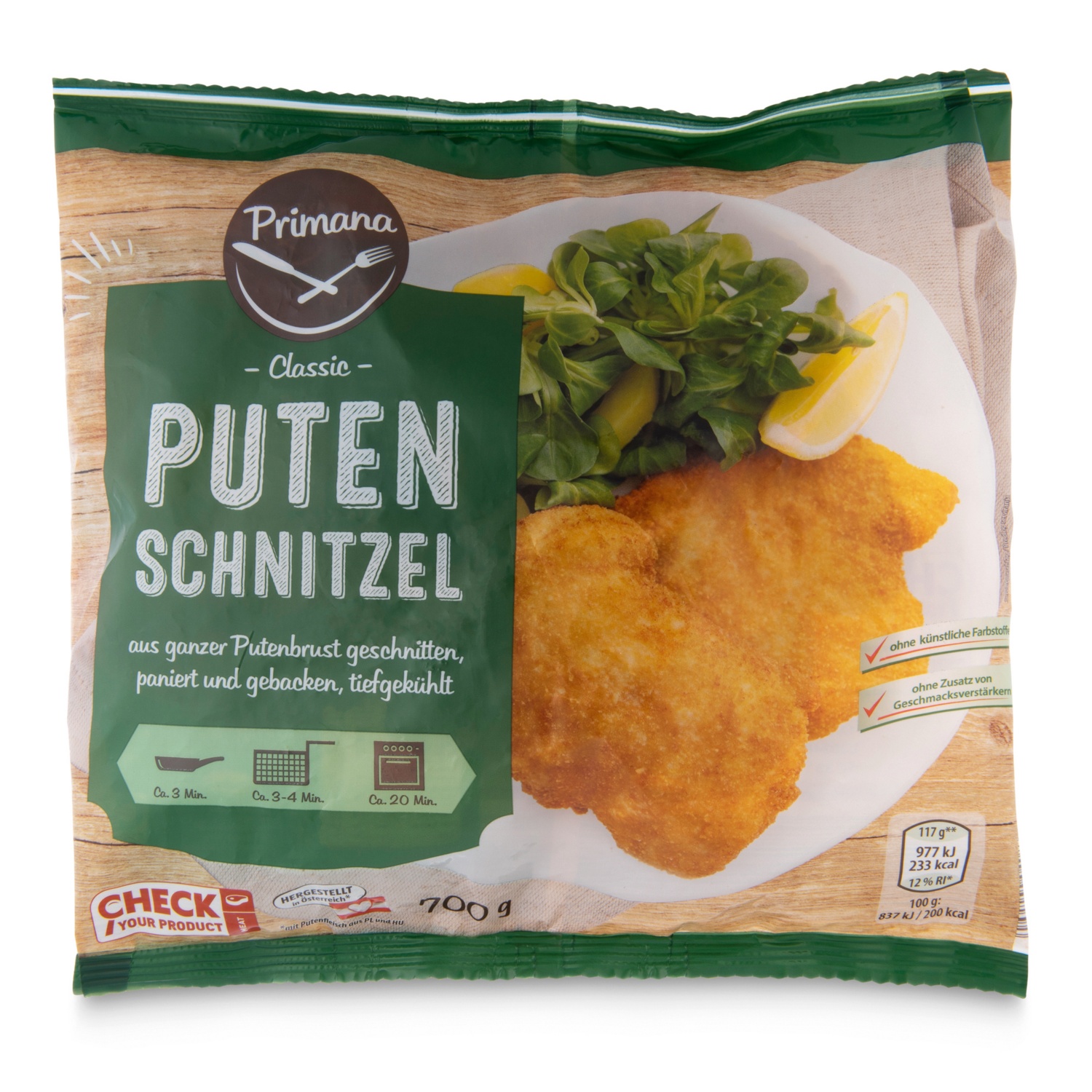 PRIMANA Puten Schnitzel 700 g