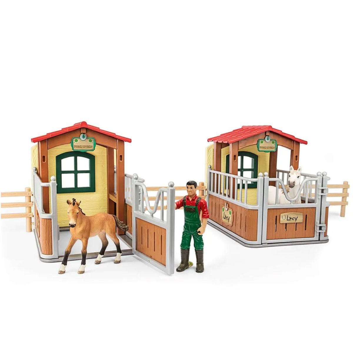 Schleich 72116 - Farm World - Besuch im Offenstall