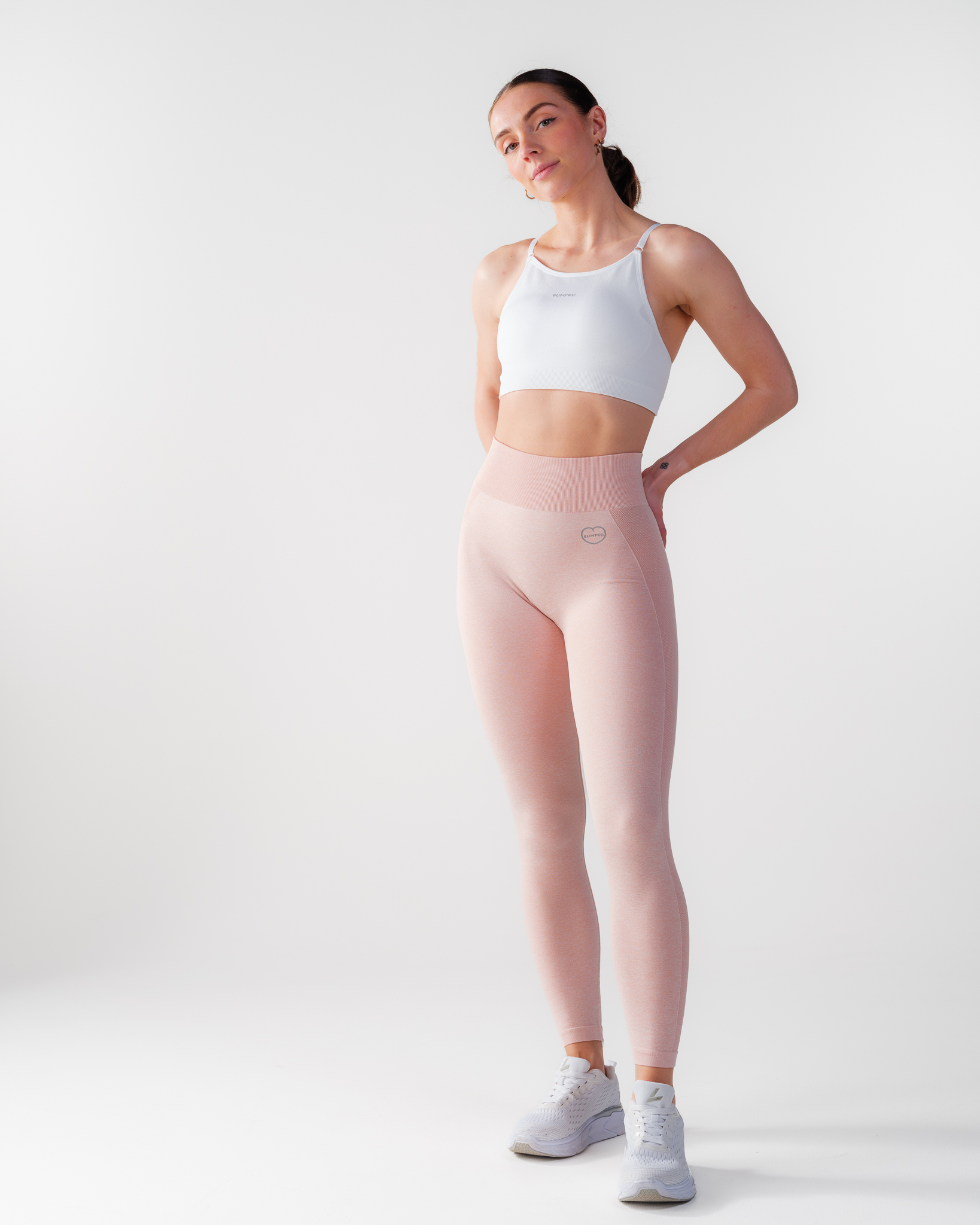 Bumpro 2-PACK Power Up! Tights Pink Melange