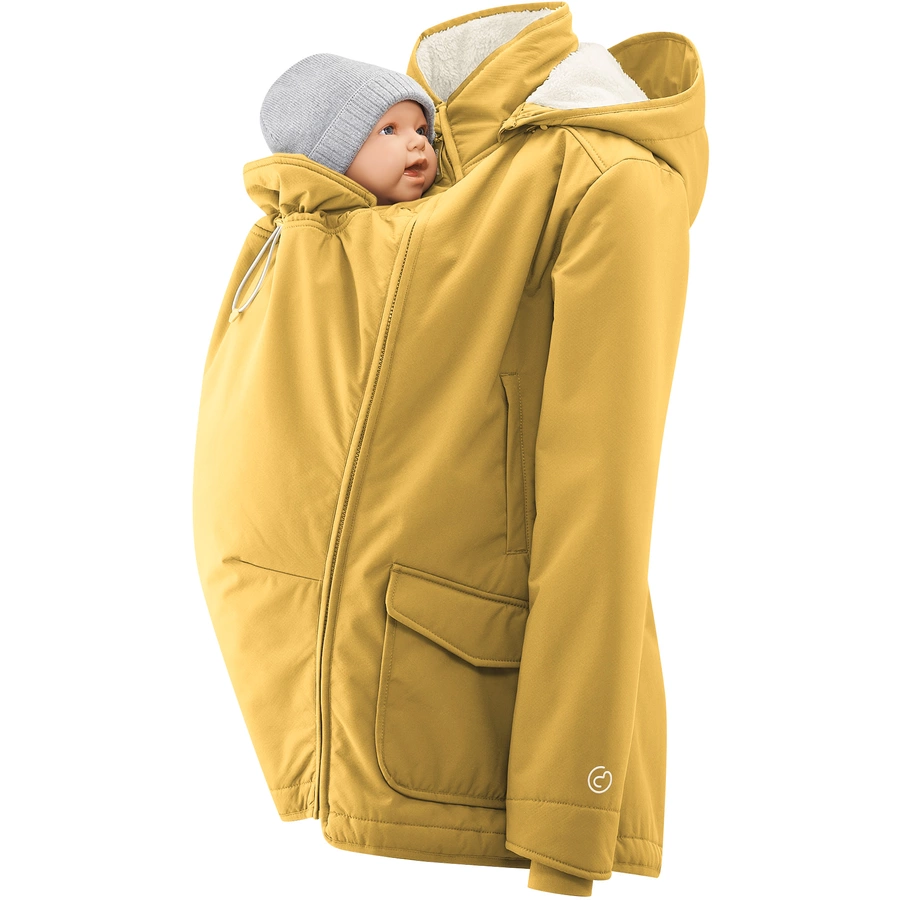 mamalila Allwetter-Tragejacke Cosy Allrounder senf