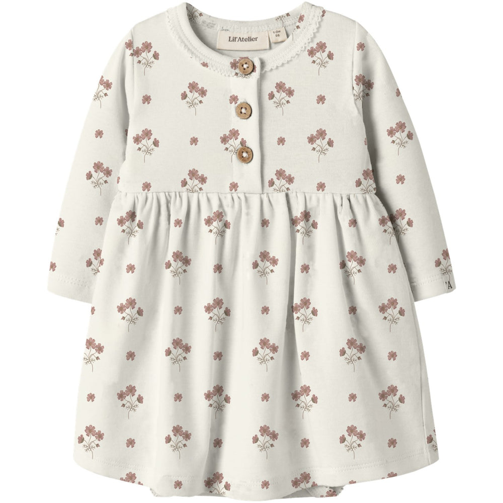 Køb Lil'Atelier Coconut Milk Flower Pink Nbflayo Sif Ls Body Kjole Lil