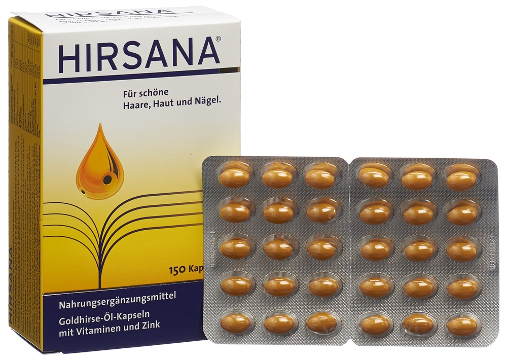 HIRSANA Goldhirse-Öl-Kapseln<br>150 Stück, Kapsel