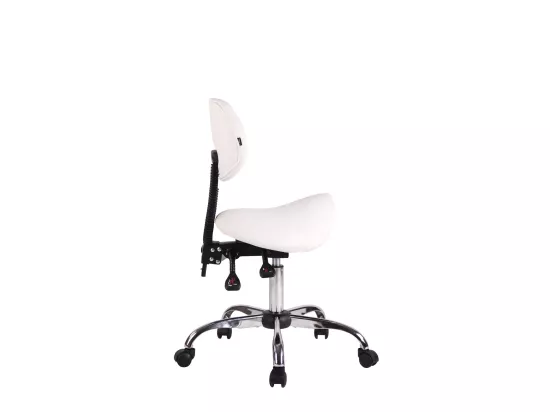 Tabouret de travail avec PVC blanche 58 x 58 x 100 cm TABO10073/2