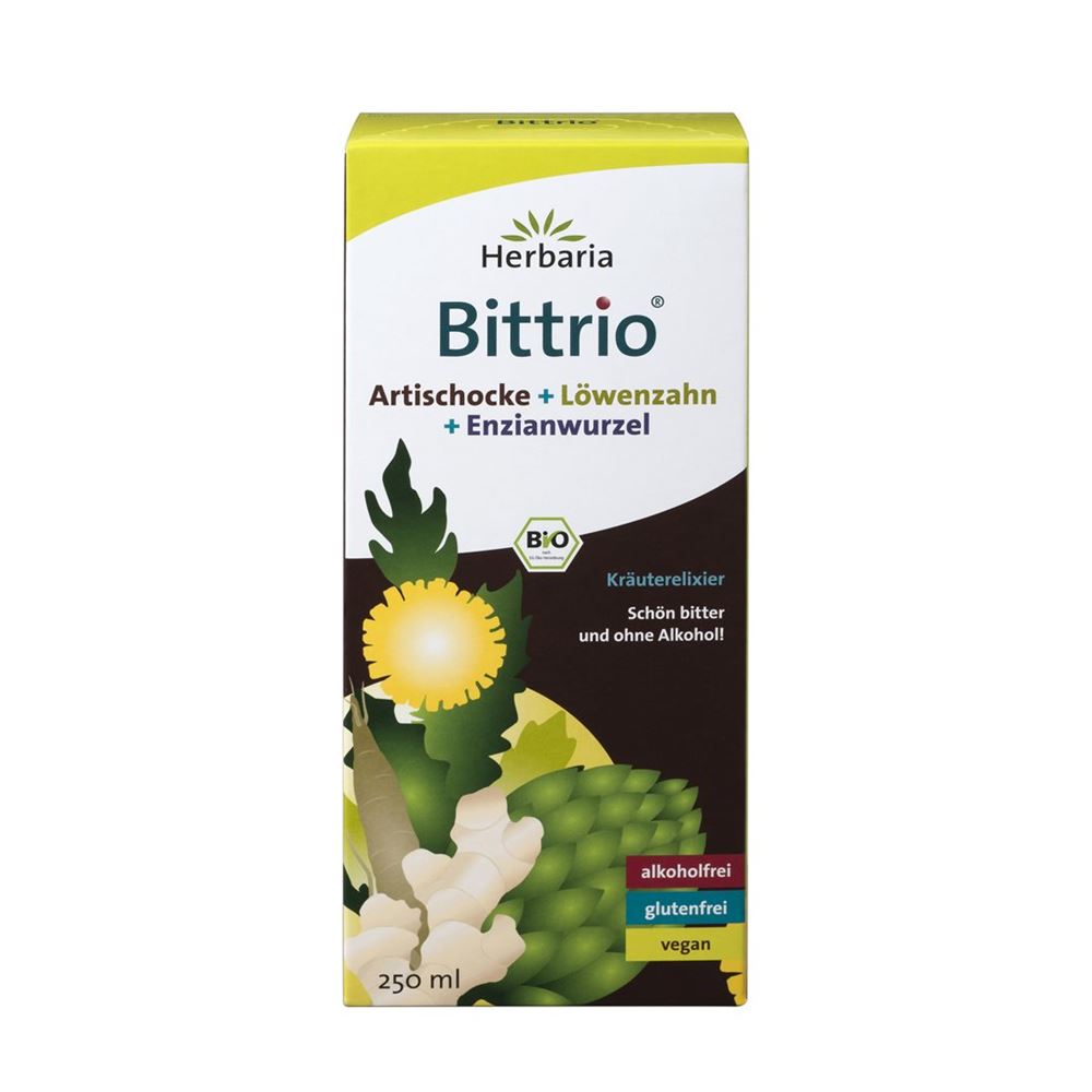 HERBARIA Kräuterelixier Bittrio<br>250 ml, Glasflasche, Elixier, Bio