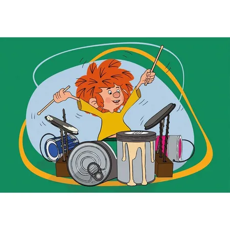 Schmidt Spiele Puzzle - Pumuckl spielt Schlagzeug, 60 Teile