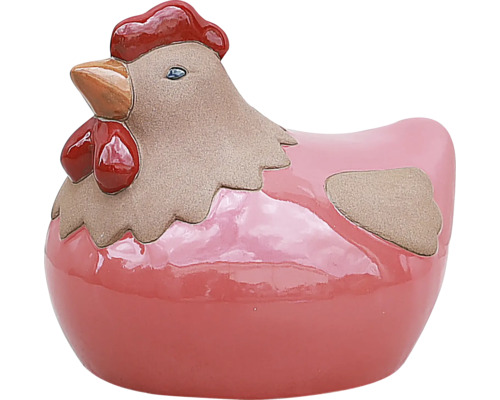 Decoratief figuur Lafiora hen 21,5 cm rood
