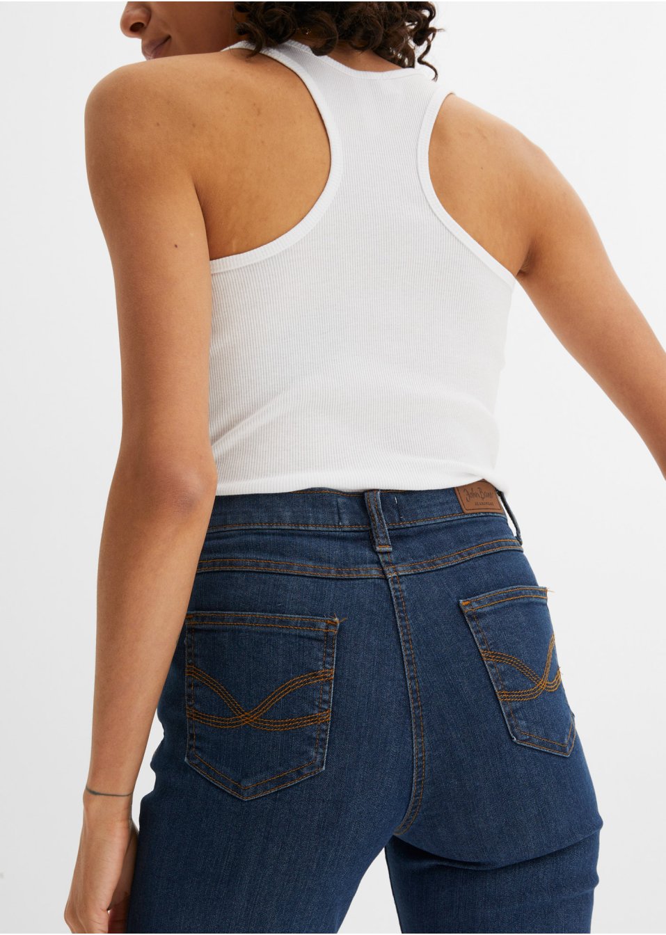 Jean Bootcut taille moyenne, extensible
