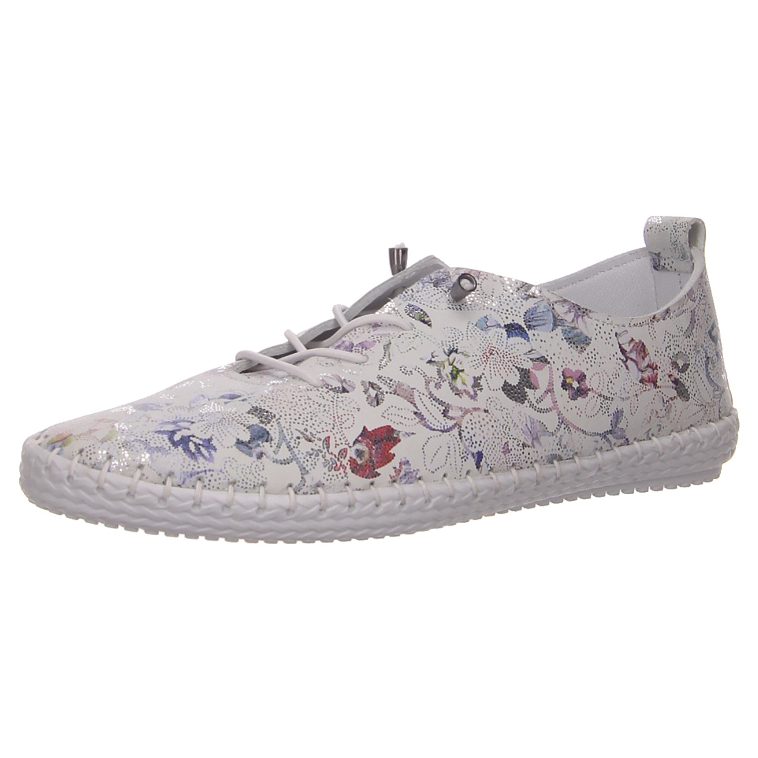 2 Go Shoes Schnürschuh weiß weiss/weiss kombi