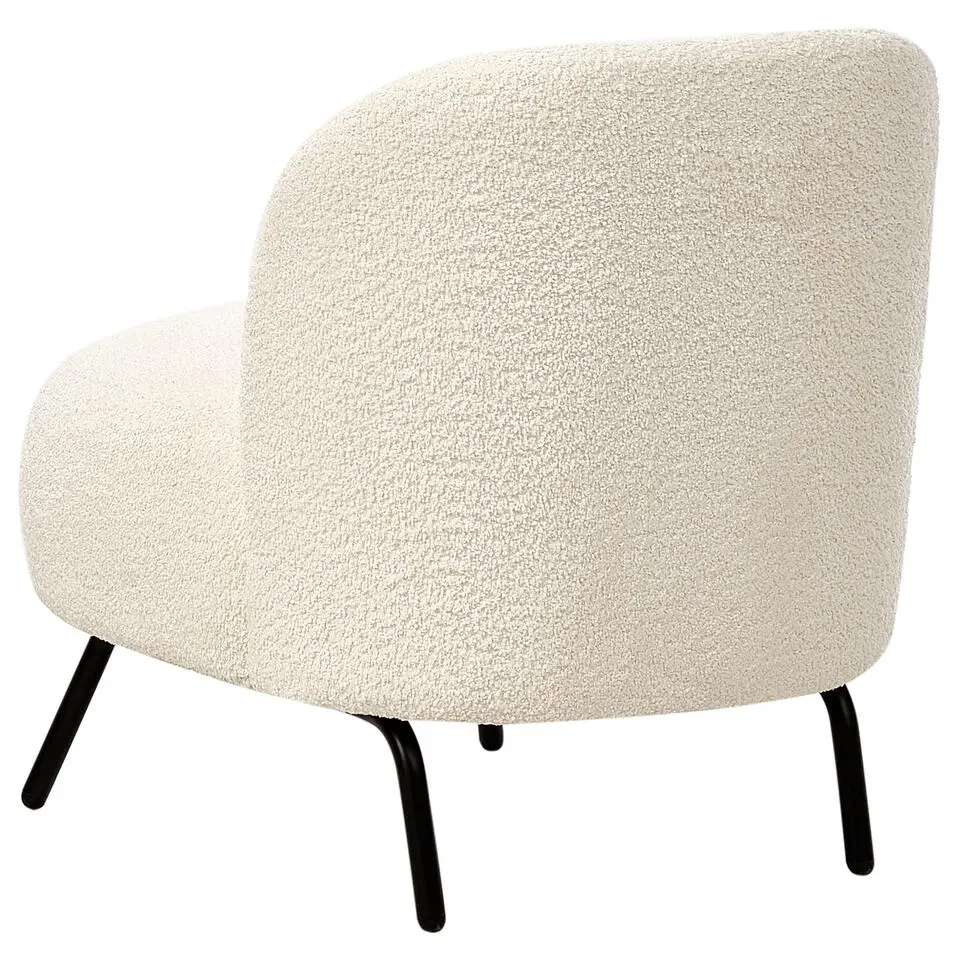 KUMLA - Fauteuil - Gebroken wit - Bouclé