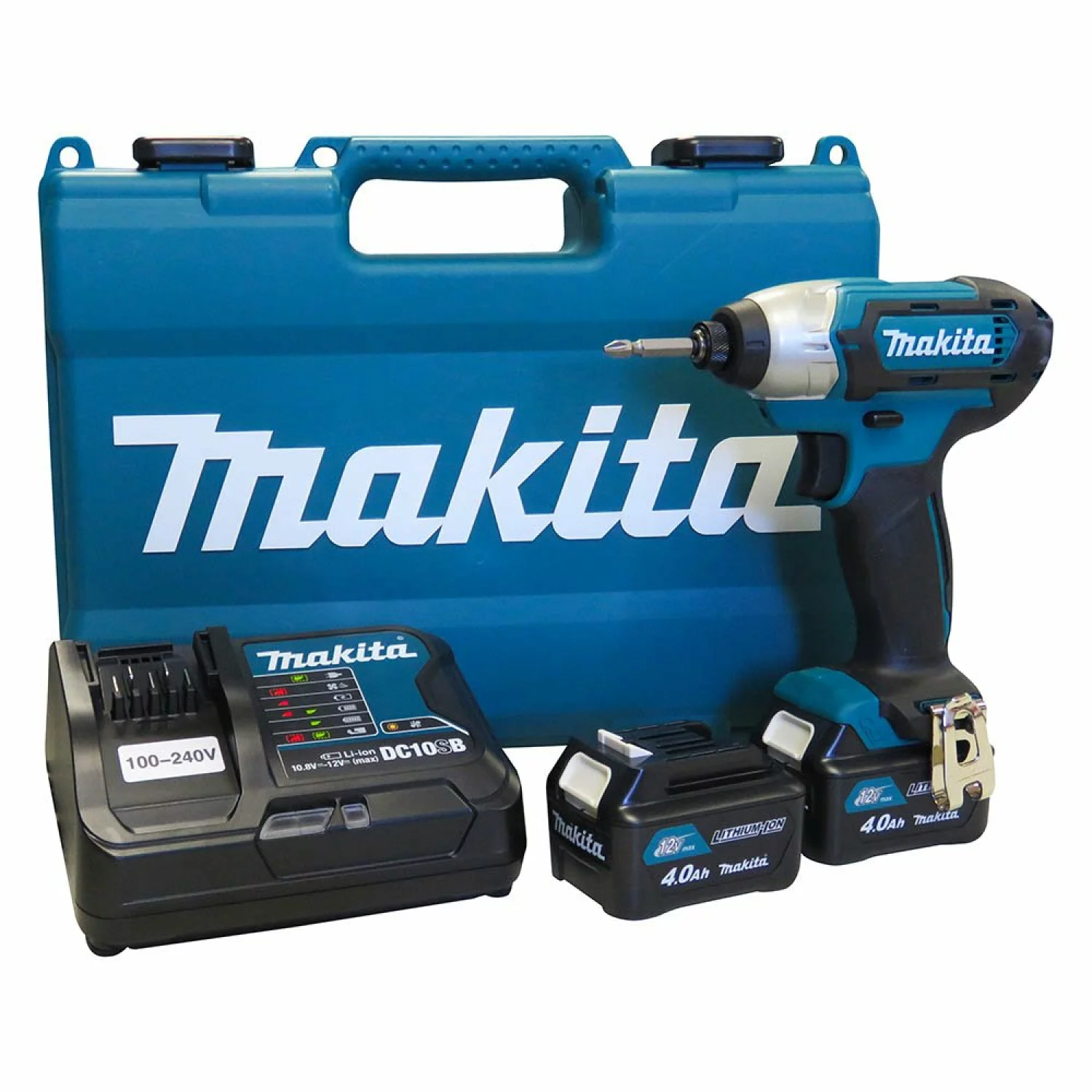 Makita TD110DSME 10.8V Li-Ion accu slagschroevendraaier set (2x 4.0Ah accu) in koffer