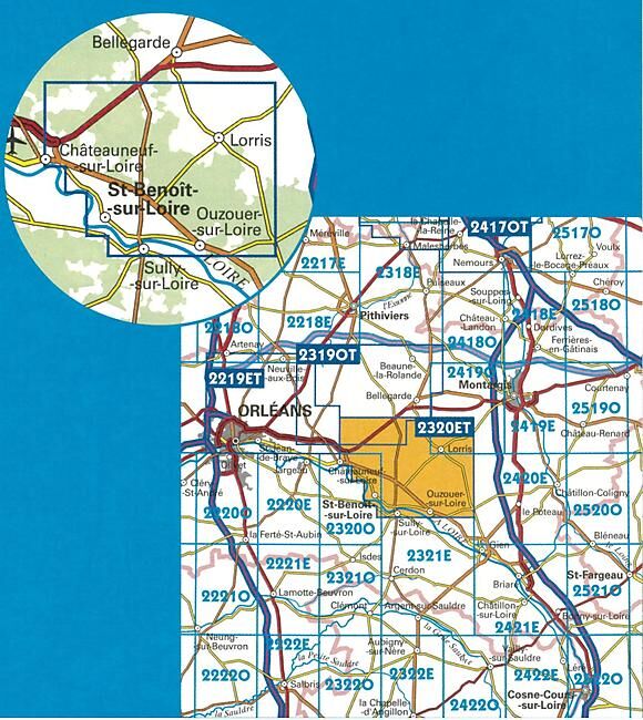 IGN - TOP 25 2320ET FORET D ORLEANS 1 25 000