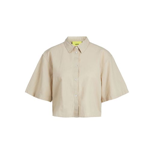 JJXX Lulu Cropped Skjorte, Cement, M