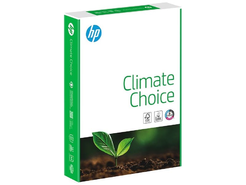 HP Druckerpapier Climate Choice A4, Weiss, 80 g/m², 500 Bla Druckerpapier für Anwendung zu Hause oder im Büro