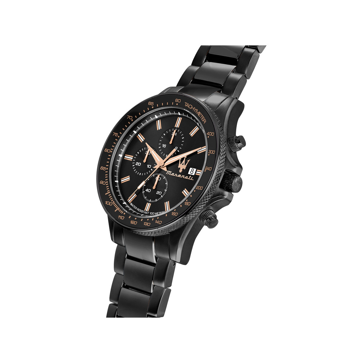 Montre MASERATI homme bracelet acier inoxydable noir