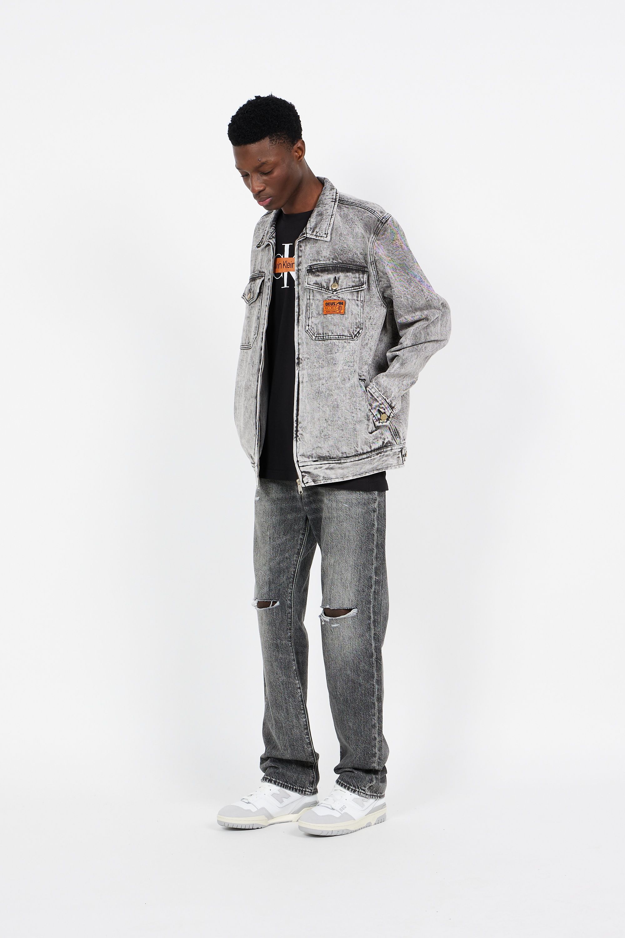 DEUS EX MACHINA veste  Ortiz Garage Jacket Gris