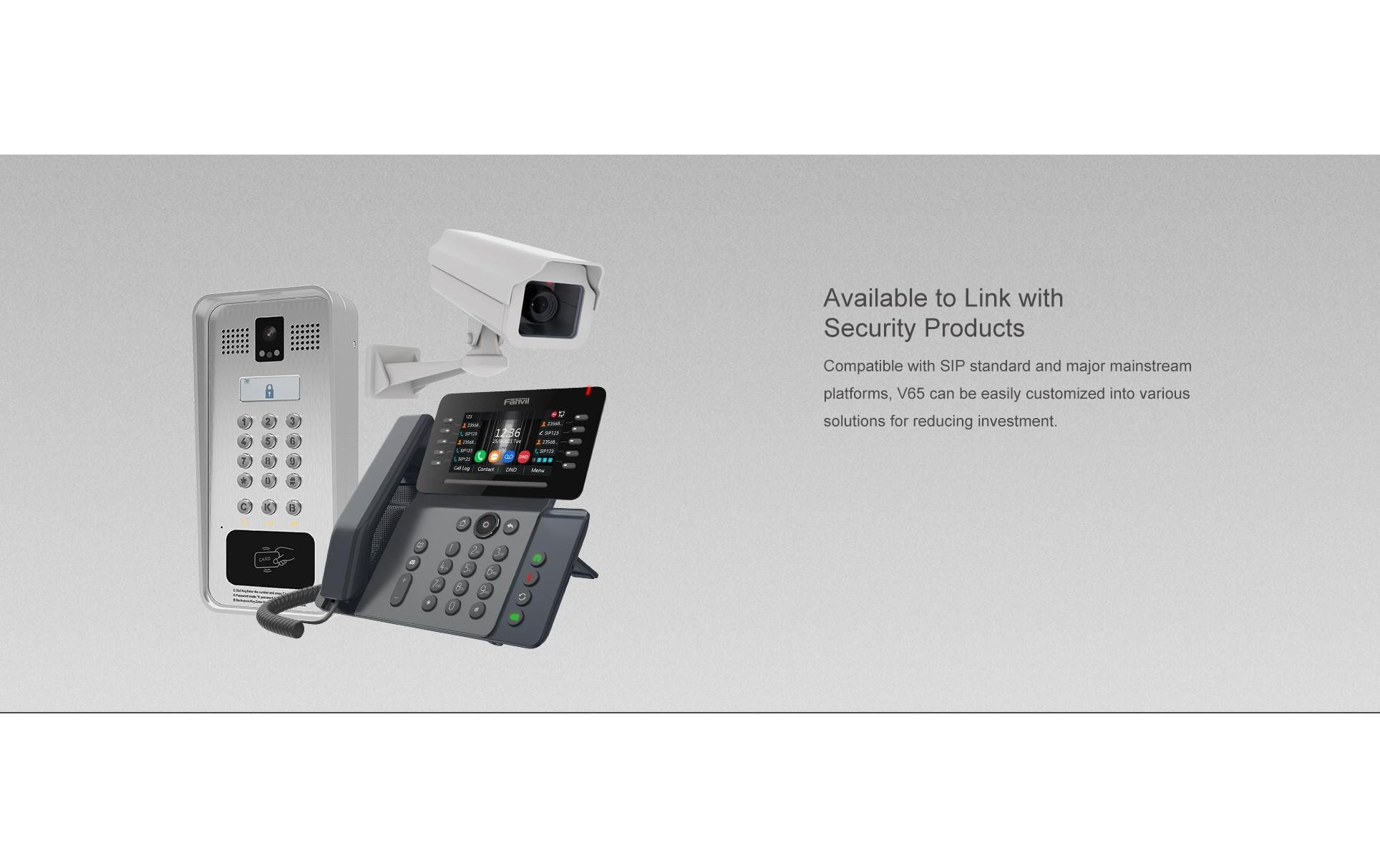 Tischtelefon V65 Schwarz<br>V65 Prime Business Telefon