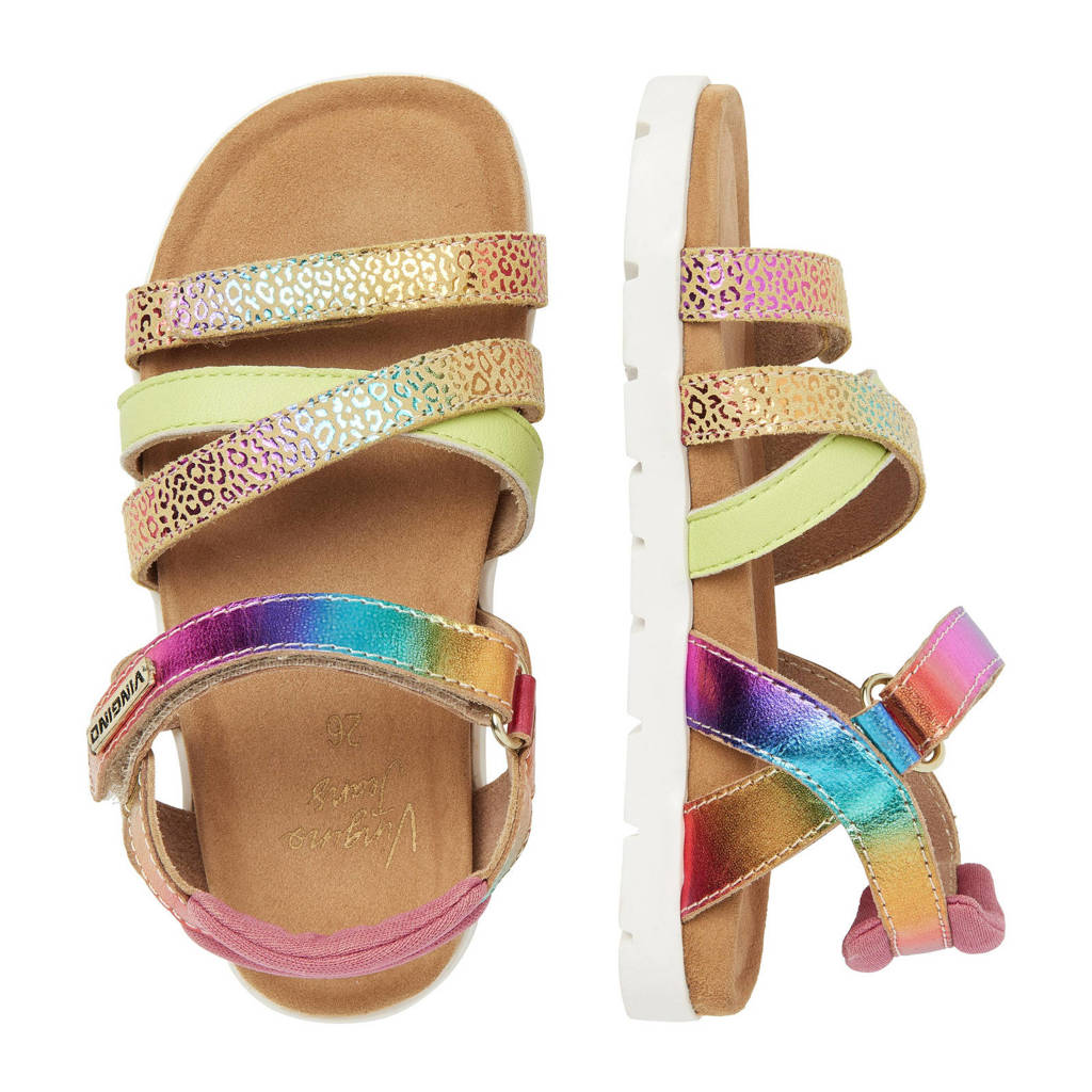 Vingino Florenceleren sandalen roze multi