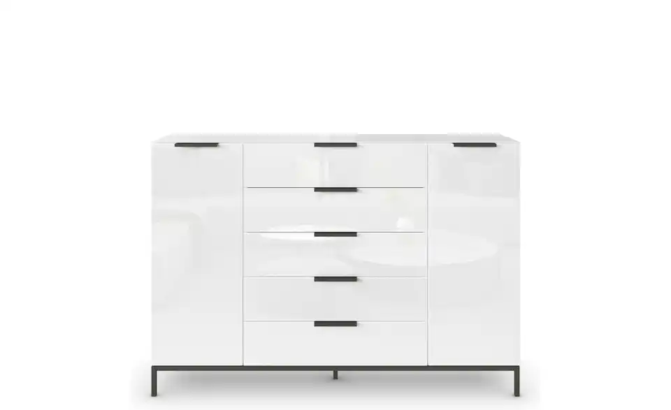 Highboard Graphit 160 cm Weiß