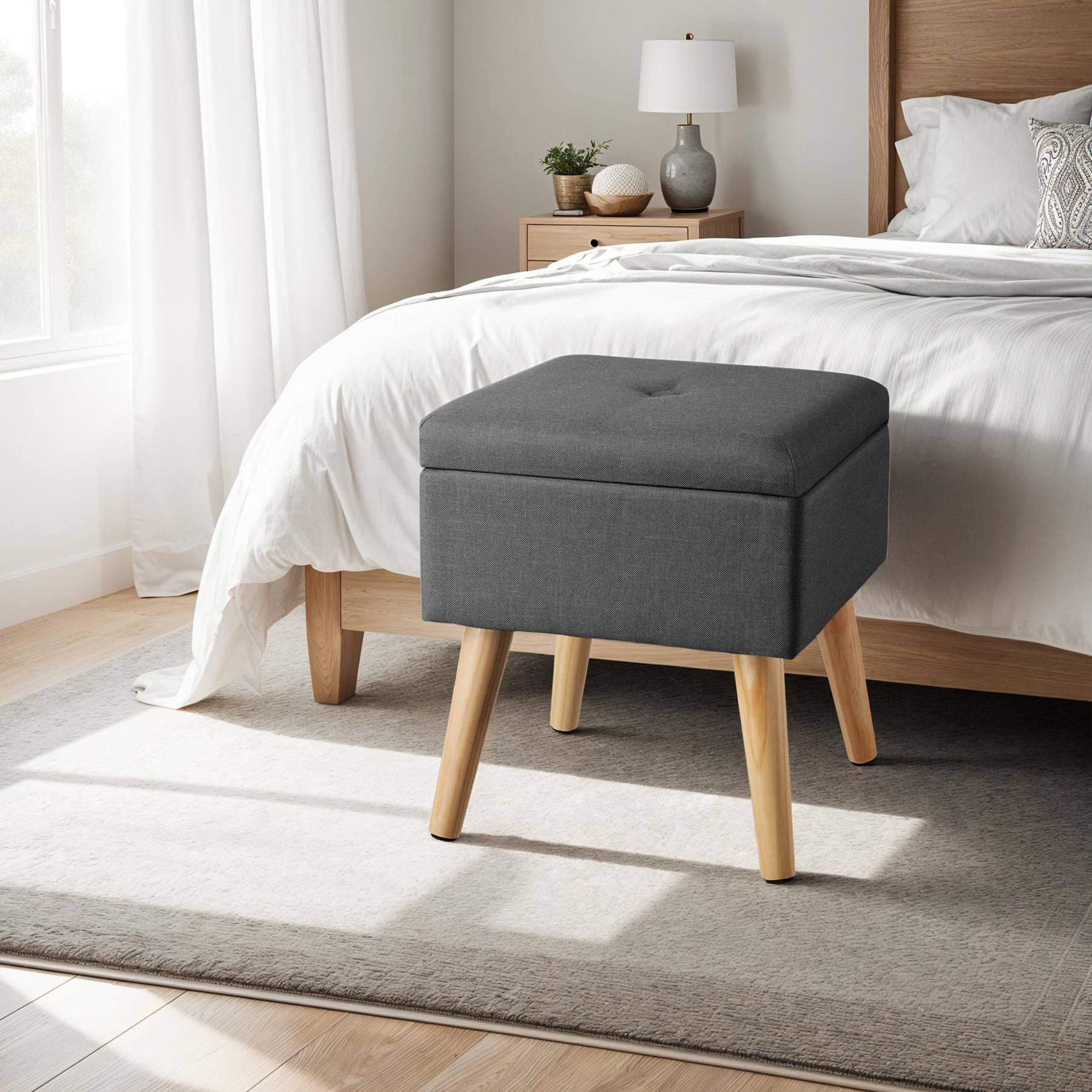Sitzhocker mit Stauraum Elva