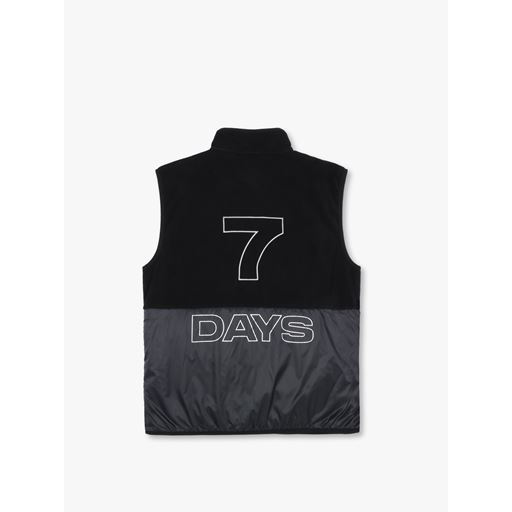 7 DAYS Active Fleece Vest, Black, L