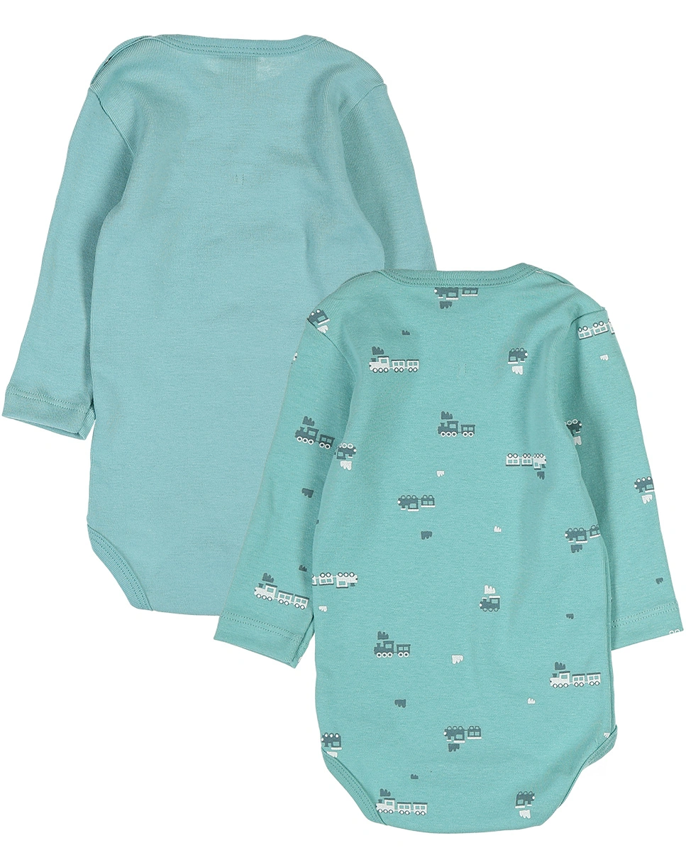 Langarmbody CHO CHO 2er-Pack in green aqua