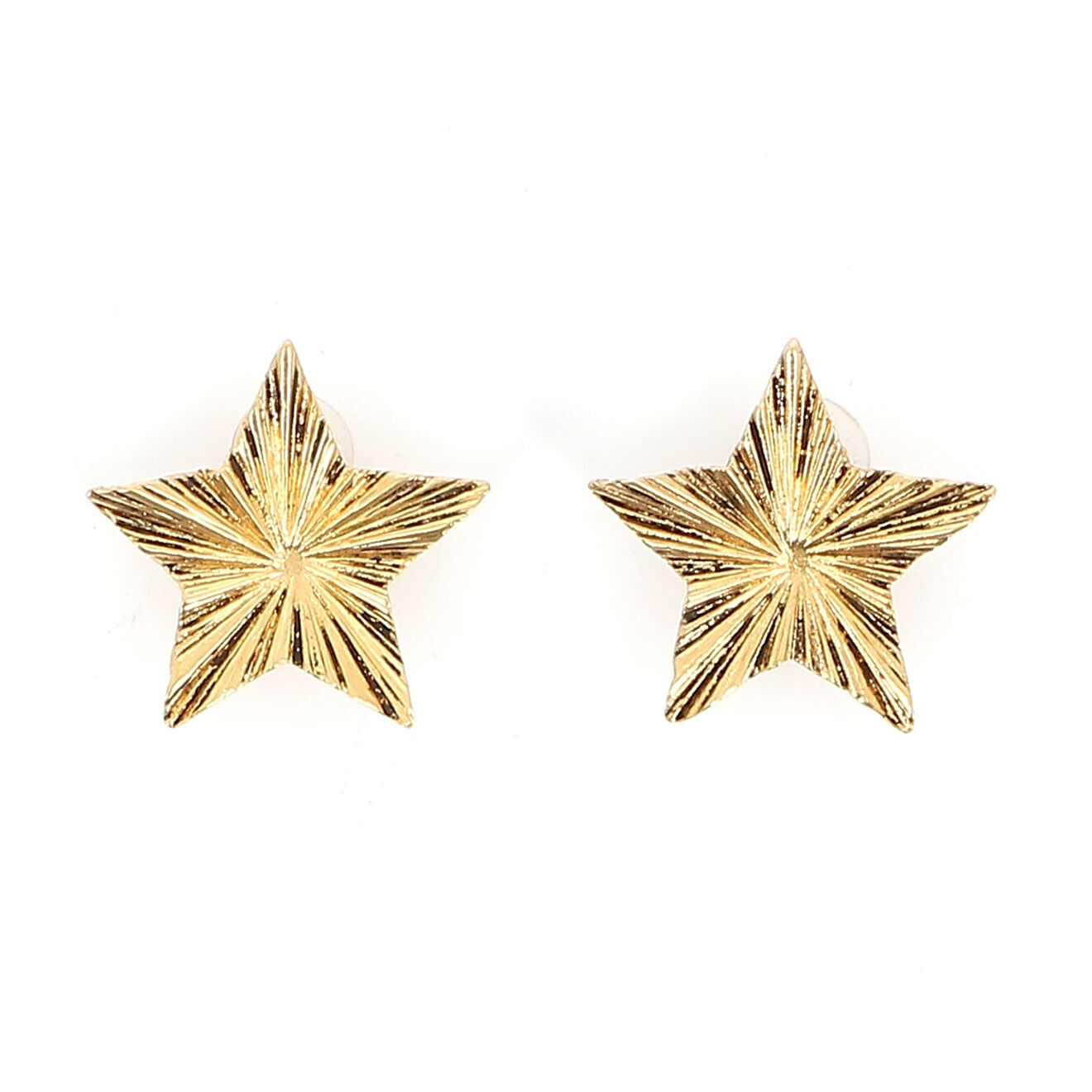 Saint Laurent Boucles d'oreilles à clip étoiles dorées État: Parfait